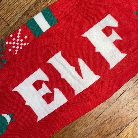 •ELF•NIB "OMG SANTA" JACQUARD UNISEX SCARF - Picture 4 of 5
